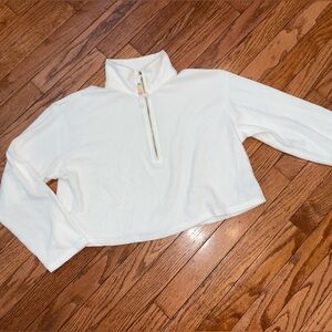Stoney Clover Lane White Zip-Up Jacket